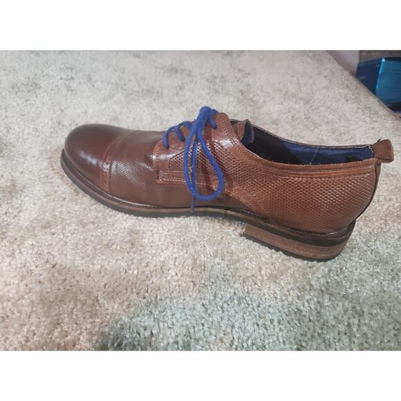 Steve Madden Shoes Men's P-Lesko Brown Leather Oxford Size 9.5 - Picture 7 of 11